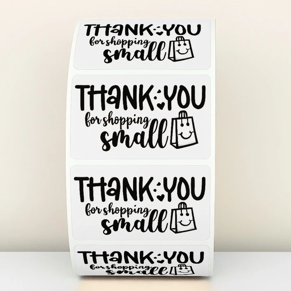Thank You for Shopping Small Stickers Packaging Labels for Small Business Order